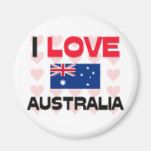 I Liebe Australien Kühlschrankmagnete