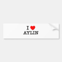 I Liebe Aylin Autoaufkleber