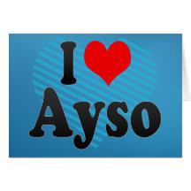 I Liebe Ayso Grußkarte