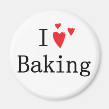 I Liebe-Backen Kühlschrankmagnet