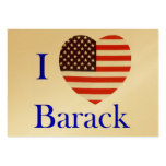 I Liebe Barack Visitenkarte