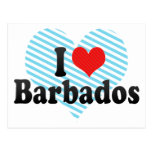 I Liebe Barbados Postkarten