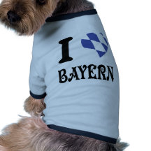 I Liebe Bayern Hund Tshirts