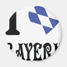 I Liebe Bayern Kühlschrankmagnete