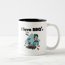 I Liebe BBQs T-Shirts und Geschenke Teetassen