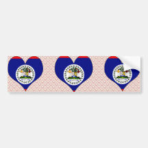I Liebe Belize Auto Aufkleber