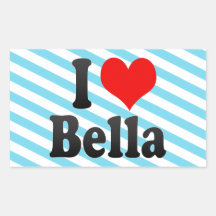 I Liebe Bella Aufkleber