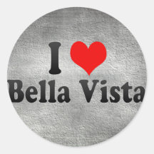 I Liebe Bella Vista, Vereinigte Staaten Runde Aufkleber