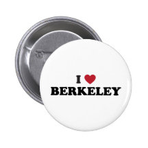 I Liebe Berkeley Kalifornien Anstecknadelbutton