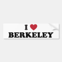 I Liebe Berkeley Kalifornien Autosticker