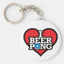 I Liebe-Bier Pong - Rot Schlüsselbänder
