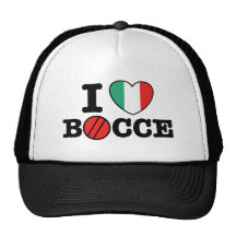 I Liebe Bocce Baseballkappe