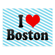 I Liebe Boston Postkarten