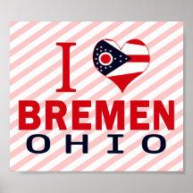 I Liebe Bremen, Ohio Posterdrucke