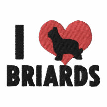 I Liebe-Briards gesticktes Hemd (Polo)