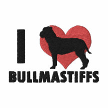 I Liebe-Bullmastiffs gesticktes Hemd (Polo)