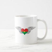 I Liebe Burkina Faso - Flügel Kaffee Haferl