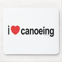 I Liebe Canoeing Mauspads