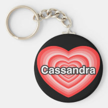 I Liebe Cassandra. Liebe I Sie Cassandra. Herz Schlüsselbänder
