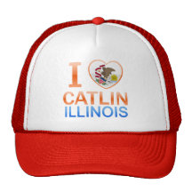 I Liebe Catlin, IL Trucker Caps