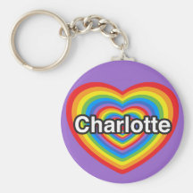 I Liebe Charlotte. Liebe I Sie Charlotte. Herz Schlüsselbänder