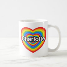 I Liebe Charlotte. Liebe I Sie Charlotte. Herz Teetasse
