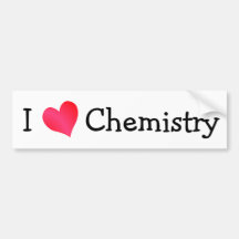 I Liebe-Chemie Autosticker
