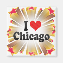 I Liebe Chicago Kühlschrankmagnete