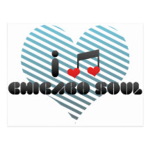 I Liebe-Chicago-Soul Postkarte