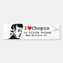 I Liebe Chopin Autoaufkleber