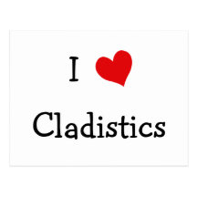 I Liebe Cladistics Postkarte