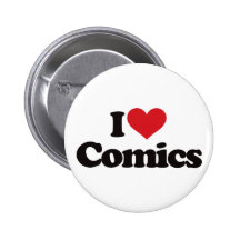 I Liebe-Comicen Anstecknadel