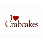 I Liebe Crabcakes Postkarte