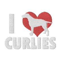 I Liebe-Curlies gesticktes Hemd (lange Hülse)
