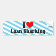 I Liebe-Darlehen Sharking Auto Aufkleber