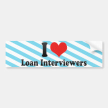 I Liebe-Darlehens-Interviewer Autosticker