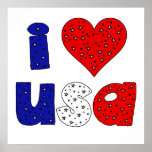 I Liebe das USA-Plakat