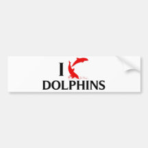I Liebe-Delphine Autosticker