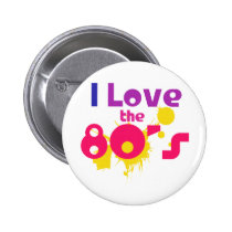 I Liebe der 80er buttons
