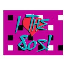 I Liebe der 80er! Postkarte