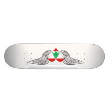 I Liebe der Libanon - Flügel Personalisiertes Skateboarddeck