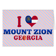 I Liebe der Mount Zion, Georgia Karten