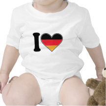 I Liebe Deutschland Baby Strampelanzug