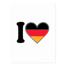 I Liebe Deutschland Postkarte