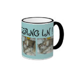 I Liebe, die herein schläft! Katzen-Kaffeetasse