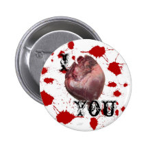 I Liebe, die Sie knöpfen Button