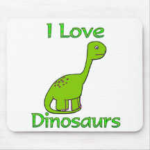 I Liebe-Dinosaurier Mousepads