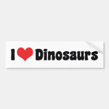 I Liebe-Dinosaurier-Stoßaufkleber Auto Sticker