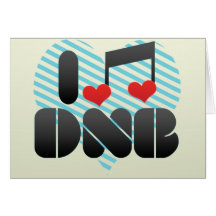 I Liebe DNB Grußkarte