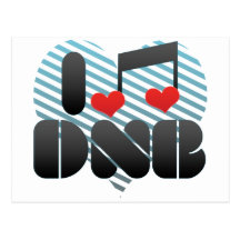 I Liebe DNB Postkarte